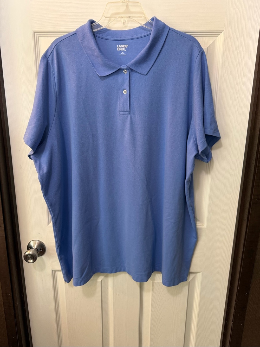 Lands' End Blue Polo Shirt Sz 4X